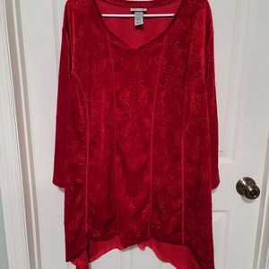 Like New Catherine's Velour Tunic 3XL